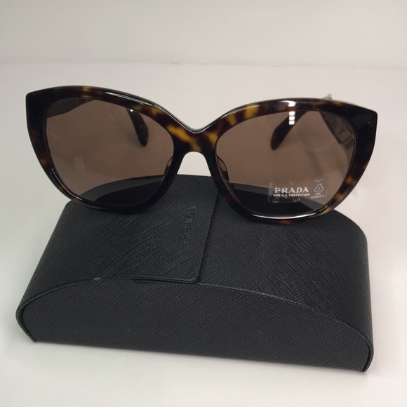 New Authentic PRADA  Acetate Sunglasses SPR 16X Tortoise - Picture 5 of 13